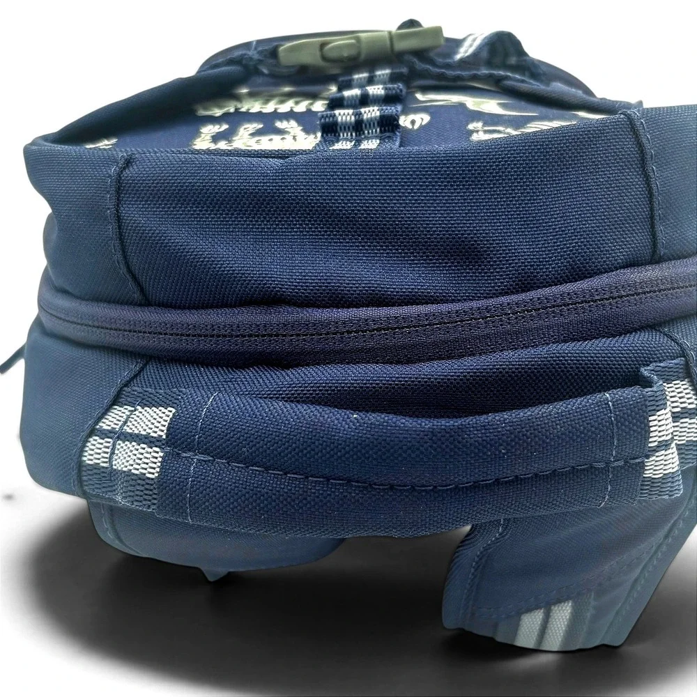 Pottery Barn Kids SMALL Mackenzie GLOW DARK Dino Dinosaur Backpack Navy Blue PBK